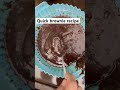 Easy and quick brownie for toddlers