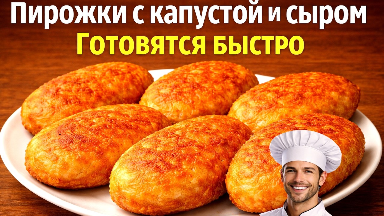 Обалденные ленивые пирожки с капустой и сыром — мягкие, воздушные и без возни!