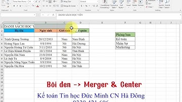 Lặp lại thao tác gộp ô chỉ bằng 1 phím tắt trong Excel