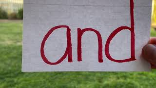 Professor Ginger and Hanny and the Word And | Sight Word And | High Frequency Word And