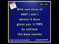 Mentor  mom 7 11 tips to prepare for neet 2021