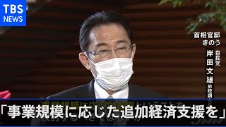 自民・岸田氏 政府に申し入れ「事業規模に応じた追加経済支援を」