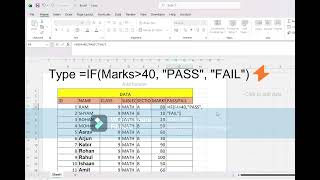 Full Stop Writing Pass/Fail Manually in Excel! 🛑 Easy IF Formula Trick #ExcelTutorial Update