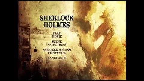 Sherlock Holmes DVD Muenu Principal
