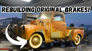 1948 Chevy truck gets NEW brakes after 58 years ! Budget transformation!