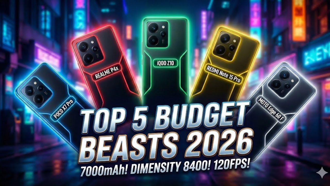 TOP 5 BUDGET BEASTS PHONE IN 2026 | GAMING PHONE 😱 - YouTube