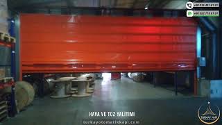 Hızlı Pvc Katlanır Branda Kapı - Türkay Otomatik Kapı