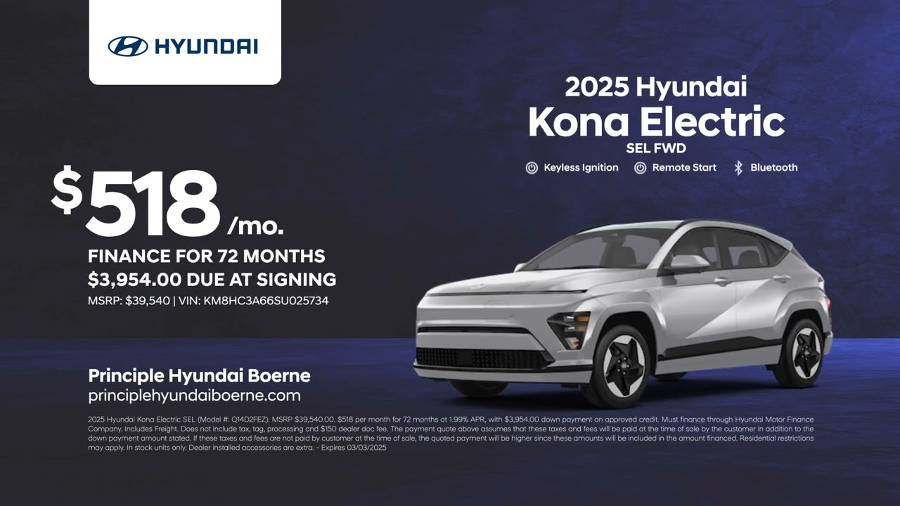 Hyundai Kona Electric 02/24/2025 5000493