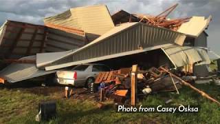 Storm damage photos from Sheridan County, Montana