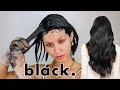 I dye my hair Permanent Black