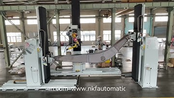 Our five-axis positioners and three-axis travel guides with FANUC welding robots