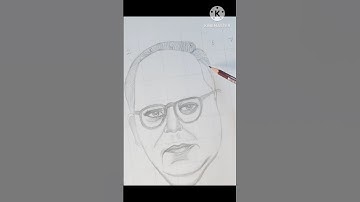 how to do Dr b r Ambedkar outline sketch tutorial✍️ | Dr b r Ambedkar #art #sketch #drawing #short