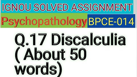 IGNOU SOLVED ASSIGNMENT BPCE-014 Q.17