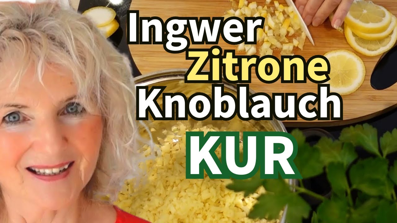 Knoblauch-Ingwer-Zitrone Kur - selbst herstellen