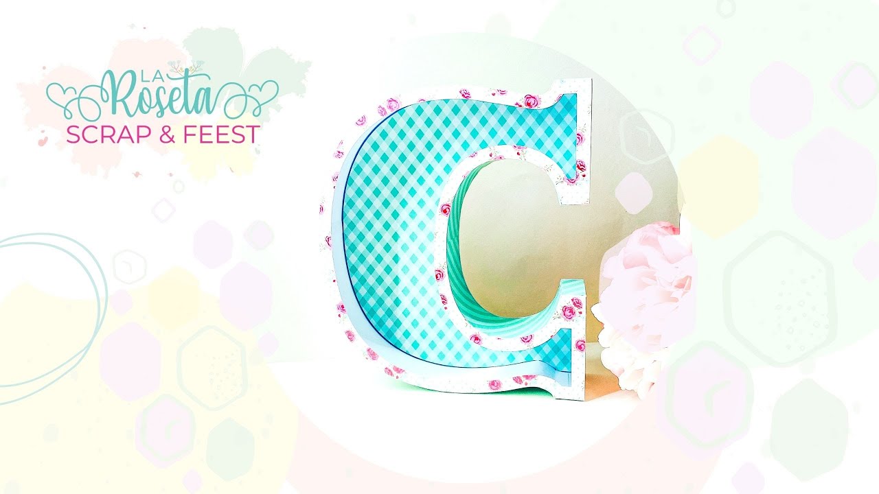 ¿Cómo armar una letra 3D? - Letra C