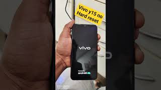 Vivo Y15 No Hard Reset