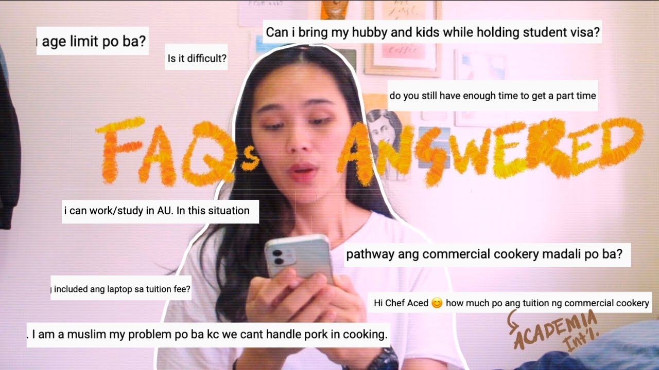 FAQs about studying in AU, commercial cookery, academia International, jobs & more in AU 🇦🇺⎮aced