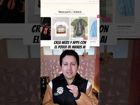Crea webs y apps con el poder de Manus AI #shorts