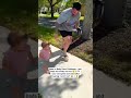 Dada vs Baby Race and baby still thinks he won 1 year old speed activated after hearing “catch me!”