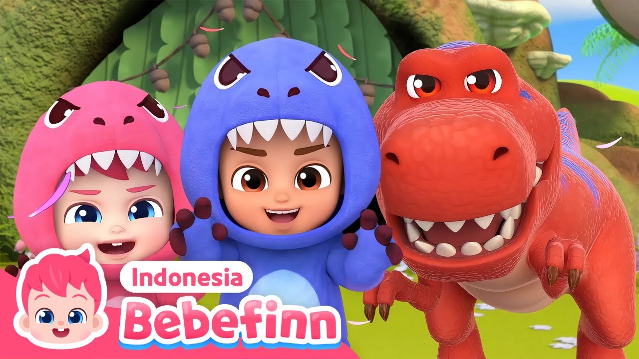 Gerak Seperti T-Rex dan lain | Kumpulan Lagu Dinosaurus | Bebefinn Bahasa Indonesia