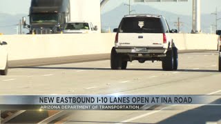 New Eastbound Lanes of Interstate 10 Open in Northwest Tucson