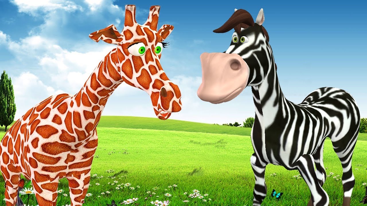 Giraffe Cartoon Finger Family Nursery Rhymes Songs For Kids | Popular ...
