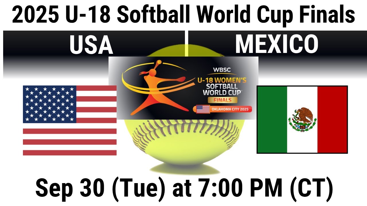 2025 Oct 1 Softball Mexico vs China U 18 Women's Softball