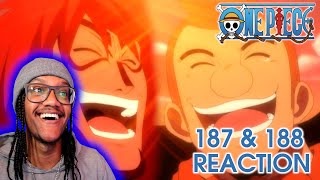 CALGARA NOLAND BROMANCE One Piece Episodes 187 188 REACTION REVIEW Skypeia Arc