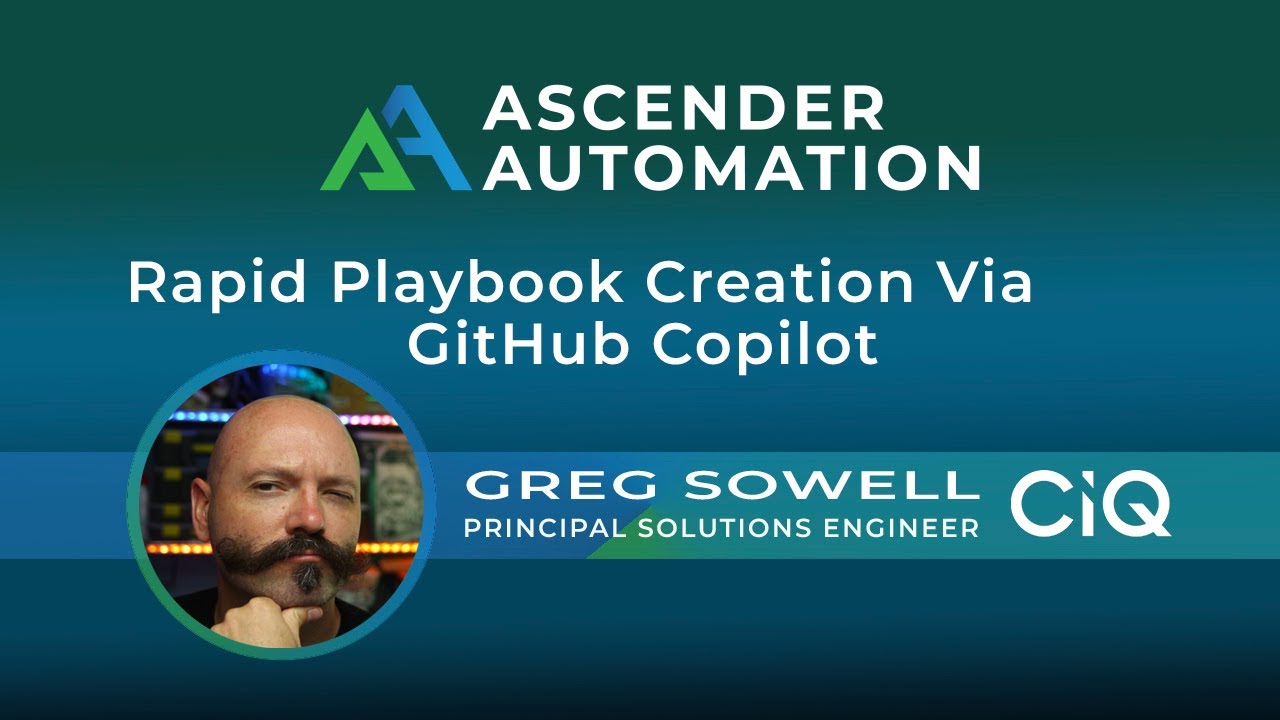 Building Playbooks Quickly With Github Copilot - YouTube