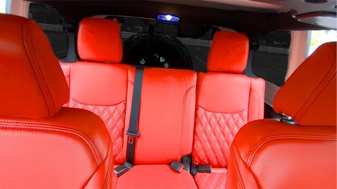 Red Leather Seat Covers, Red Leather Seats, Custom