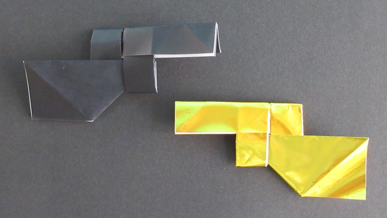 折り紙 銃 Origami Gun Youtube