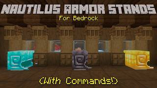 Nautilus Armor Stands with Commands! (Bedrock)