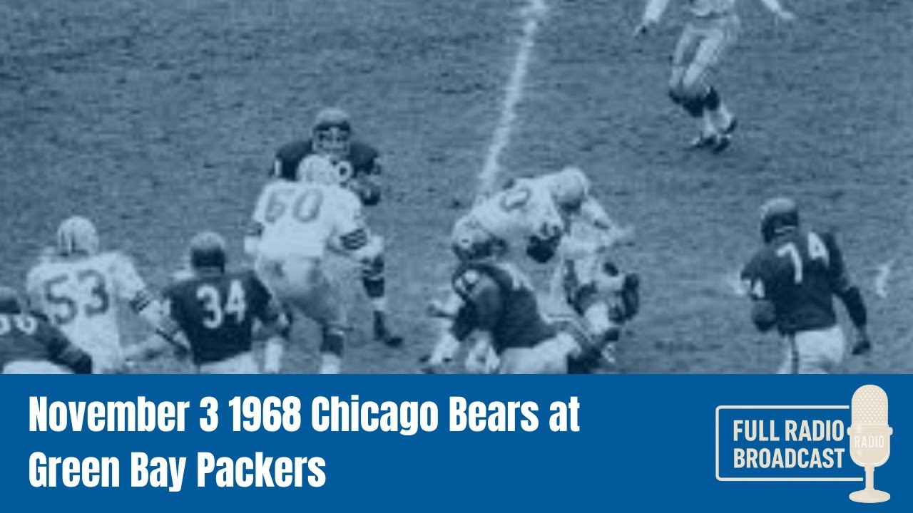 November 3 1968 Chicago Bears at Green Bay Packers