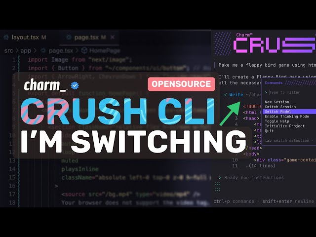 Crush CLI + Qwen-3 Coder (Free) : Bye Claude Code! I'M Finally ...