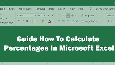 How to calculate percentage in Microsoft excel (2010 & 2007)|| Tips off_Avika