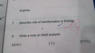 M.S.C Bio-intrumentation Biostatistics and Computational Biology Paper Third Semester | #education