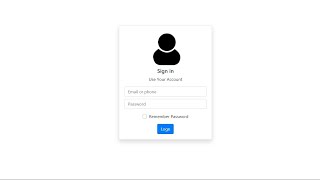 Bootstrap Login Examples | Responsive login page | bootstrap login form page design
