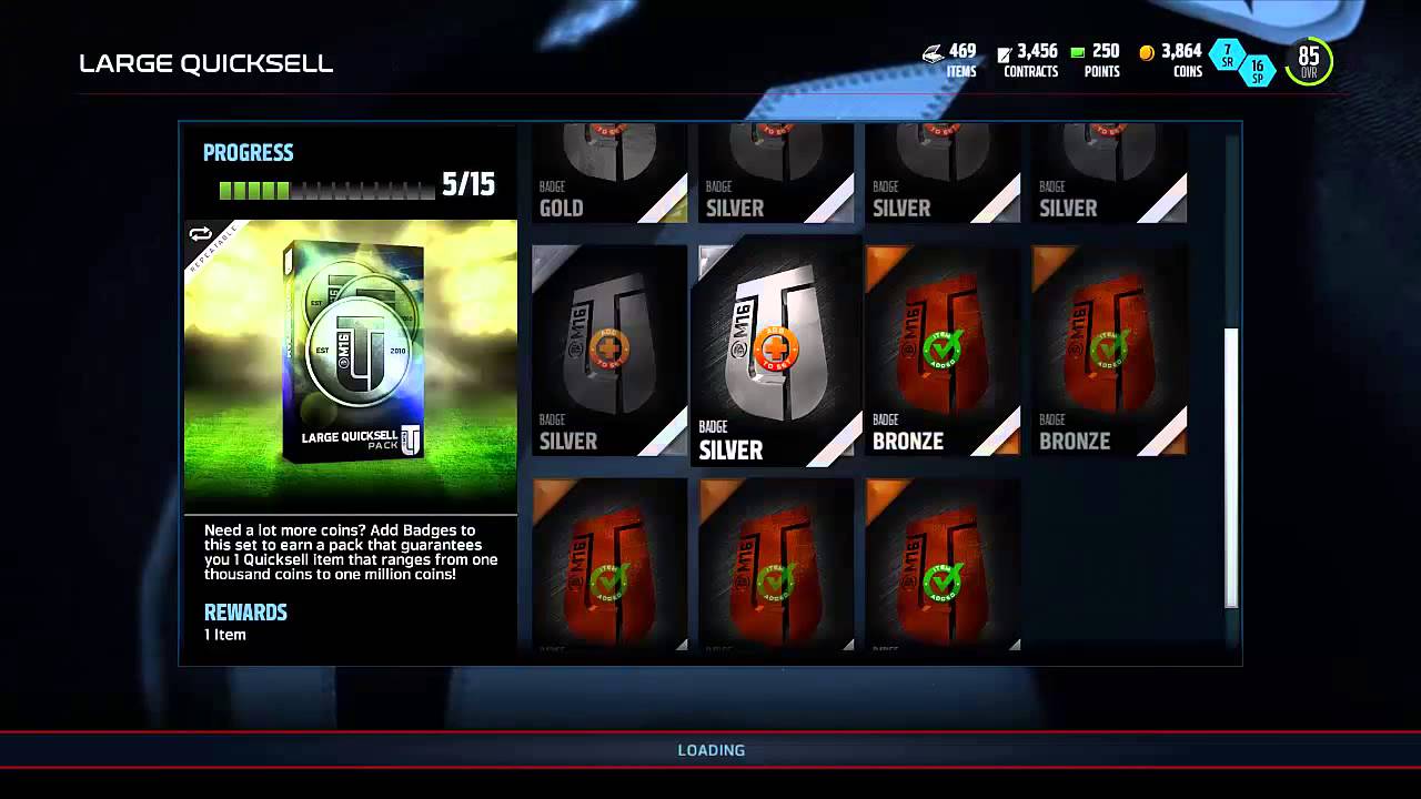 MADDEN 16 PACK OPENING!!! 150+ BADGES 5 LARGE QUICKSELLS!!!