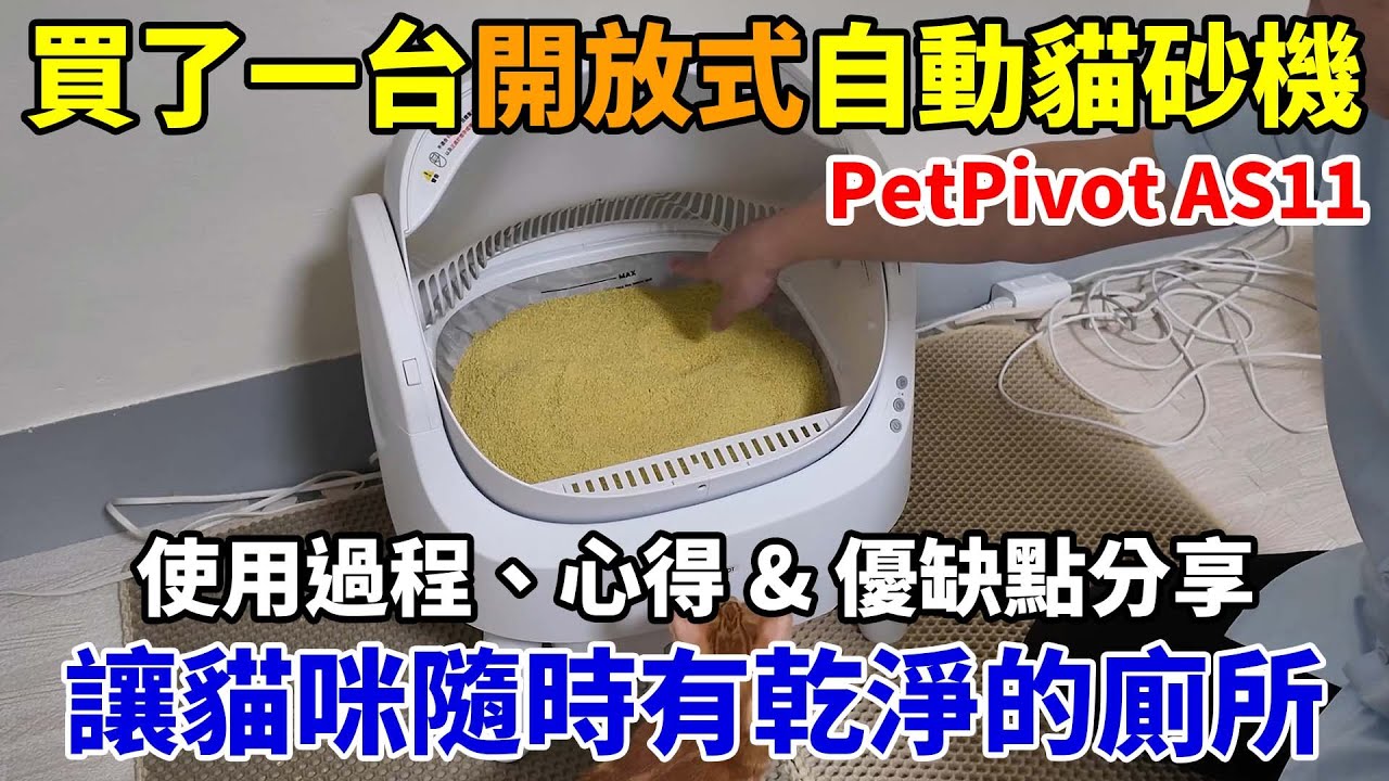 PetPivot AS11 自動貓砂機使用心得分享！不用再每天鏟屎，每月換貓砂時清潔一下機器就可以！