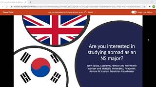 Study Abroad for Natural Sciences Students, GLOW 2020