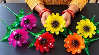 🌸 DIY Waste Plastic Bottles into Beautiful Flowers | Amazing Home Decor Ideas! | Best Out of Waste 🌸