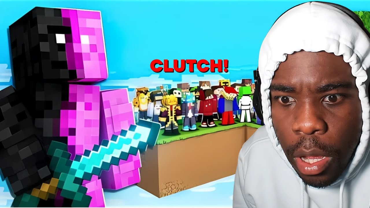 Daquavis VS 100 Minecraft Players In Skyblock!