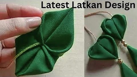 New and Unique Blouse Latkan Design |Latkan Banane Ka Tarika | Latkan Making at Home