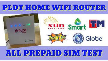 PLDT Prepaid Home Wifi Router: All Sims Test