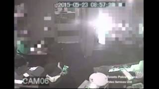 Moment callous thief steals blind woman's bag while she sits in busy restaurant with friend