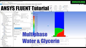 ✅ #ANSYS FLUENT - Multiphase Water and Glycerin Tutorial