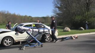 "BHS Mock Accident": Dangers of Drinking & Driving Reenactment