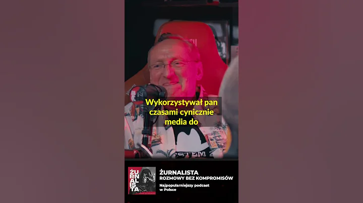 I often used the media cynically. Wojciech Cejrowski