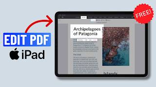 How to Edit PDF on iPad for Free 2026