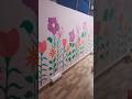 wall മുഴുവൻ പൂക്കൾ #shortsfeed #art